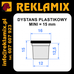 DYSTANS ~15mm MINI biały