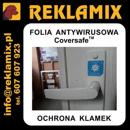 Klamka - naklejka antywirusowa