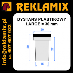 DYSTANS ~30mm LARGE biały,...